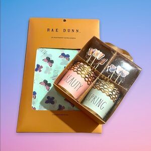 NWT Rae Dunn Spring Baking Cups with Coordinating Parchment Paper